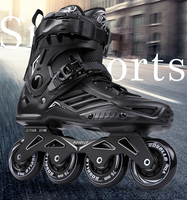 Patins à roulettes professionnels en ligne avec roues en PU, bottes durables pour le fitness en extérieur, chaussures de patinage de course pour adultes, entraînement