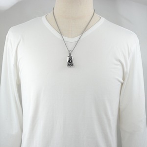Yunnique – pendentif gant de boxe en acier inoxydable pour hommes, collier de style Punk, design géométrique, bijoux à la mode - Product Image 3