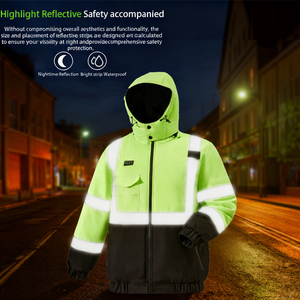 <span class=keywords><strong>Chaqueta</strong></span> de Trabajo Eléctrica con Calefacción de Batería de Invierno de 7.4V 5V para Hombre y Mujer, 29 Zonas de Calefacción, <span class=keywords><strong>Chaqueta</strong></span> Impermeable de Alta Visibilidad - Product Image 4