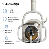 Lampe opératoire dentaire LED Medfruition SR1 1 LED, manuelle, capteur sans contact, 10000-30000 Lux 5000K, lampe de fauteuil