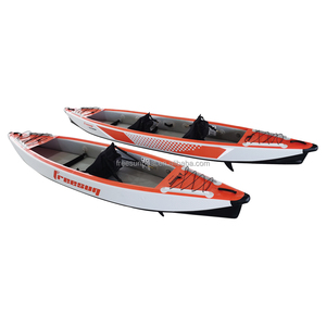 Kayak <span class=keywords><strong>gonflable</strong></span> de <span class=keywords><strong>2</strong></span> <span class=keywords><strong>personnes</strong></span> de 14 pieds K410 prêt pour le Kayak de pêche shi avec deux sièges et palettes - Product Image 4