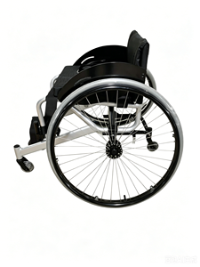 Fauteuil roulant de badminton de compétition, châssis en aluminium, roues arrière à dégagement rapide pour la compétition - Product Image 3