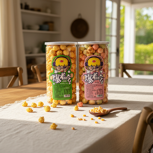 116G Palomitas de maíz chinas-Sabores de crema y caramelo, bocadillo inflado frito irresistiblemente delicioso para la oficina y momentos Casuales - Product Image 1