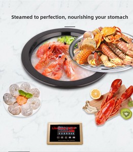 ZANKANG Zankan Коммерческий многофункциональный паровой стол для морепродуктов, умный электрический пароварка-сауна из нержавеющей стали с двумя уровнями для рыбы - Product Image 2