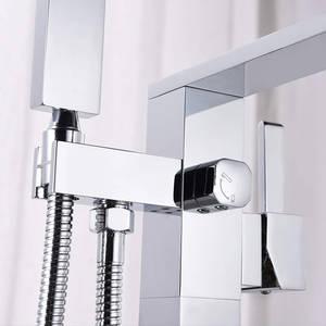 Douche de salle de bain en laiton chromé de haute qualité avec douchette HD-0923-1 Douche chromée - Product Image 4
