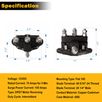 Solénoïde de réversement de polarité pour moteur CC permanent, système de bâche hydraulique à commande bidirectionnelle, usage intensif