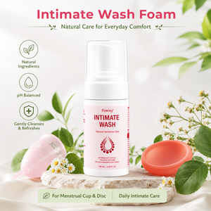 Espuma Limpiadora Profunda Suave a Base de Agua, No Irritante, Segura para el Cuerpo, Cuidado Íntimo Femenino, Limpiador de Copas y Discos Menstruales - Product Image 1