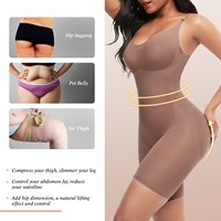 Faja Moldeadora Ligera Hexin con Tirantes Ajustables Talla Grande Lencería Invisible para Vestidos