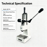 Presse à poinçonner manuelle de table personnalisée en gros, machine à œillets multifonction de haute qualité pour le test et la fabrication d'échantillons