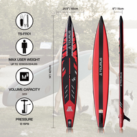 Vente chaude Race Paddle Board 14 Foot Standup Surf Surfboard Touru Racing Sup