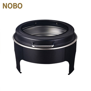 Recipientes para Calentar Comida para Restaurantes y Hoteles, Recipientes para Buffet de Acero Inoxidable, Recipientes para Calentar Comida Negros Reales para Catering - Product Image 6