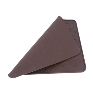 Kunden spezifische mikrowellen geeignete Herzform, die Kuchen-Gebäck-Silikon-Back matten mit Kreisen macht - Product Image 6