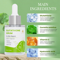 Marque privée OEM ODM Sérum pour le visage hydratant blanchissant anti-rides à la vitamine C, acide kojique et glutathion