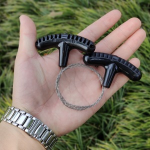 New outdoor PP handle mini pocket saw <b>Camping</b> survival line saw stainless steel wire saw water grass saw - Product Image 3