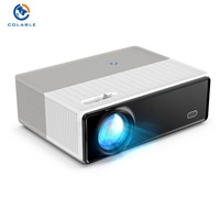 Projecteur vidéo LED LCD Full HD 1080p Android WiFi sans fil pour cinéma maison, 6000 lumens, 20-200 pouces, cinéma mobile portable VL33