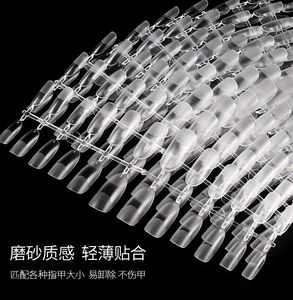 240 pièces/boîte presse sur les <span class=keywords><strong>faux</strong></span> ongles <span class=keywords><strong>faux</strong></span> ongles cercueil semi-givré couverture complète ongles courts Gel X conseils <span class=keywords><strong>Capsule</strong></span> Art accessoires outil - Product Image 6