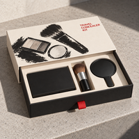 Boîtes à tiroirs coulissantes en papier personnalisées de luxe pour cosmétiques, avec doublure en éponge, pour l'emballage et la présentation de produits de beauté