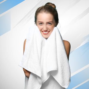 100% Cotton Luxury Bath <b>Towel</b> <b>Set</b> Super Absorbent & Soft Hotel Quality Premium Comfortable of Satin Design Cotton Hand <b>Towel</b> - Product Image 4