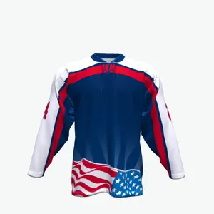 OEM Custom Ice Hockey Jersey 100% Polyester High Quality Made Reversible Hockey Practice Uniform