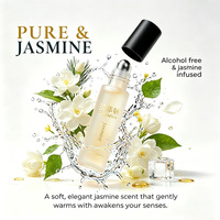 Großbestellung Hochwertiges Jasmin Roll-On Parfüm 0,34 Fl Oz Sanftes Botanisches Roller-Parfüm Geeignet für Empfindliche Haut