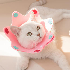 طوق لباد القط إليزابيث دائرة زهرة الشمس الياقات منتجات الحيوانات الأليفة أدوات الانتعاش المضادة لعق تشيهواهوا الكلب الفاخرة المختنق - Product Image 1