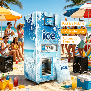 Máquina Expendedora de Hielo Automática YISO 24H, Sin Personal, con Empaque Automático para Playa - Product Image 1
