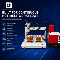 Machine de distribution automatique de colle thermofusible pneumatique pour l'étanchéité des cartons en bois, le revêtement adhésif et l'assemblage industriel