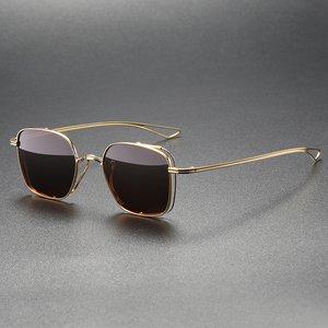 Lunettes <span class=keywords><strong>De</strong></span> soleil polarisées à monture épaisse pour hommes et femmes, carrées, vintage, nouvelle collection CS-DTX124, 2023 - Product Image 4
