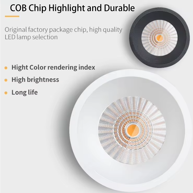 Glare Antiglare Anti-glare Downlight Anti Glare Lp Light Profile Light for Ceilings Dimmable Cob Led Down Light for Australia