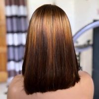 Perruque Lace Front 4x4 sans colle, coupe courte bob, en cheveux humains vierges avec cuticules alignées, ligne de cheveux pré-épilée, pour femmes noires, usage quotidien