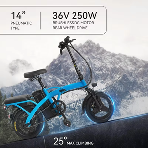 Vélo électrique <span class=keywords><strong>pliable</strong></span> à pneus larges en alliage d'aluminium avec batterie au lithium sans balais 1000W pour adultes - Product Image 2