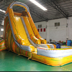 Inflatable Huge hấp dẫn vui vẻ Vàng trượt nước cho người lớn và trẻ em - Product Image 2