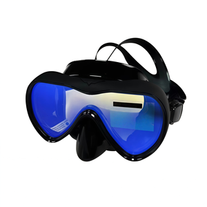 Komfortable Wasserdichte Tauchausrüstung UV-Schutz Glaslinse Antibeschlag Freitauchmaske mit Silikonrand für Taucher - Product Image 4