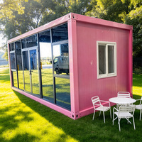 Maison préfabriquée moderne en conteneur de 20/30/40 pieds, maison en conteneur à emballage plat avec salle de bain et cuisine