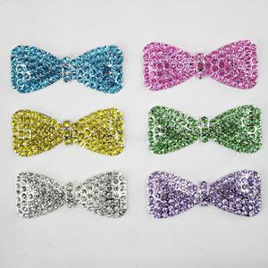 2026 Nieuwe Aanwinst 54*22mm Volledig Diamant Bezette Grote Strik Gegalvaniseerde Auto Luchtrooster DIY Legering Mobiele Telefoon voor Kleefbare Boor Accessoires - Product Image 1