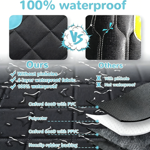 Housse de siège auto imperméable en tissu Oxford pour <span class=keywords><strong>chien</strong></span>, anti-rayures, extenseur de siège arrière, hamac pour SUV, supporte 400 lb, Oxford - Product Image 5