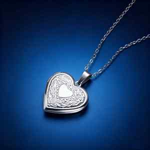 Ciondolo alla moda con <span class=keywords><strong>cuore</strong></span> rotondo intagliato, regalo di compleanno per la migliore amica - Product Image 6