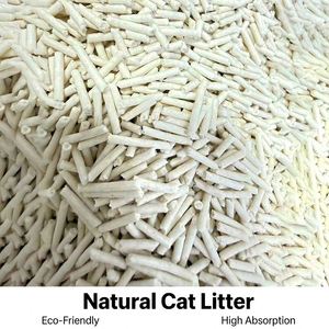 Litière pour chat en tofu biodégradable, écologique, sans poussière, à forte absorption, parfumée et colorée, personnalisable, OEM - Product Image 1