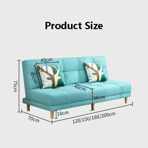 Divano Letto Multifunzionale 2-in-1 per <span class=keywords><strong>Soggiorno</strong></span>, Moderno Divano Pieghevole per Camera da Letto Piccola, Arredamento Domestico a Doppio Uso - Product Image 6