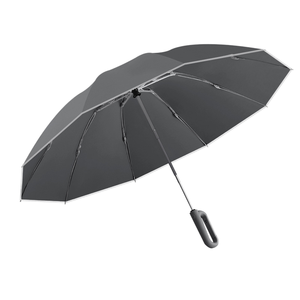 SD <span class=keywords><strong>Parapluie</strong></span> pare-soleil automatique inversé 10 os pour hommes avec poignée à boucle résistante aux tempêtes Publicité commerciale pour adultes de voyage - Product Image 6