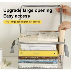 Muestra Gratuita: Bolsa Plegable Personalizada de Grado Profesional con Diseño de Asa, Caja Transparente Graduada para Almacenamiento de Cómics con Cremallera - Product Image 4