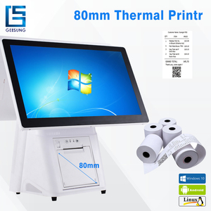 Nhà Máy Giá 15.6 inch Windows tất cả trong một cảm ứng màn hình kép hệ thống POS Tiền mặt đăng ký máy với máy in - Product Image 3