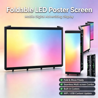 Cabine DJ mobile pliable avec panneau mural vidéo LED P2.6, étanche IP65, luminosité 5000 cd, CMS intégré, HDR10+, 8K, lisible en plein soleil