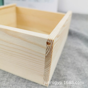 <b>Pine</b> Wooden Jewelry <b>Box</b> With Lid Customizable Size For Storage And Gift Use - Product Image 4