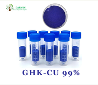 CAS 89030-95-5/CAS 130120-57-9 Bahan Baku Kosmetik Kelas Kosmetik GHK CU HCL/Acetate Powder Copper Peptide GHK-CU