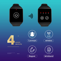 Fabricant étanche poignet serveur récepteur système d'appel sans fil téléavertisseurs pour restaurant café serveur appel