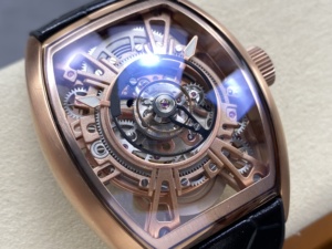 Reloj Mecánico de Lujo de Súper Calidad con Movimiento Tourbillon Central Luminoso, Reloj Esqueleto con Forma Tonneau y Grand Tourbillon Central - Product Image 2