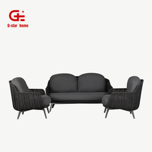 Canapé double moderne d'extérieur en aluminium imperméable avec coussins pour le salon <span class=keywords><strong>de</strong></span> la villa au bord <span class=keywords><strong>de</strong></span> la piscine-pour les hôtels - Product Image 6