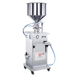 Machine de remplissage de crème semi-automatique de pâte pneumatique à quatre têtes à coût élevé