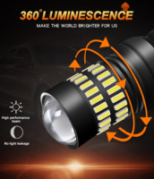 Ampoules LED T20 7443 7440 12V W21/5W pour feux de freinage de voiture, clignotants stroboscopiques rouge et blanc, feux de recul, feux de jour (DRL), feux de stationnement, Canbus sans erreur, Nouveau